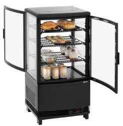 Mini-Kühlvitrine 64L2T schwarz