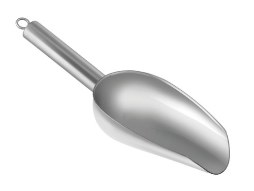 Lebensmittelschaufel aus Edelstahl 100
