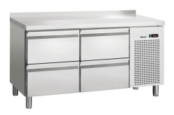 Kühltisch S4-150 MA mit 4 Schubladen und Aufkantung