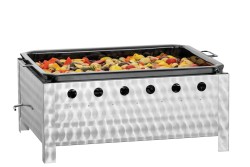 Gas Kombi Tischbräter TB1100PF 3 Brenner mit Grillpfanne