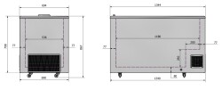 Impulstiefkühltruhe 48 G mit Glasschiebedeckel