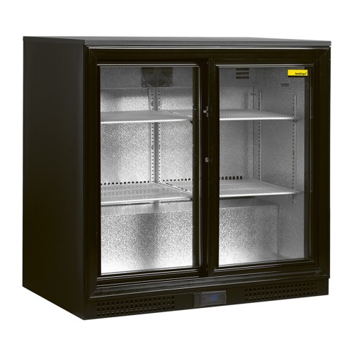 Rückbuffet-Unterbauschrank Glasschiebetüren RBS 901-87-S