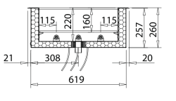 WiHA Crushed-Ice Edelstahl Kühlwanne mit LED CIKB GN...