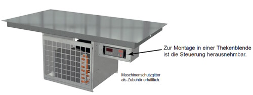 WiHA Edelstahl Kontaktkühlplatte KKP-Flach GN 3/1