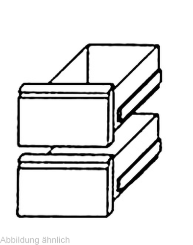 Schubladensatz 1/2 + 1/2  GN 1/1 für Kühltisch Classic