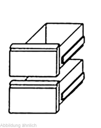 Schubladensatz 1/2 + 1/2  GN 1/1 für Kühltisch...