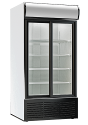 Glastürkühlschrank 1250 GDU mit Schiebetüren