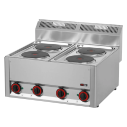 Elektro-Kochfläche mit 4 Platten Ø18 cm 400...