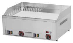 Elektro-Grillplatte 2 Heizzonen Grillfläche...