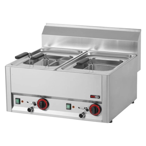 Elektro-Nudelkocher 2 Becken je 8 Liter - Tischgerät