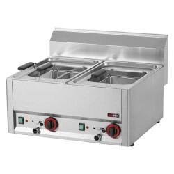 Elektro-Nudelkocher 2 Becken je 8 Liter - Tischgerät