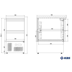 Kühltisch mit 2 Schubladen KTM 106