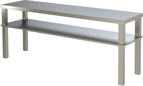 Aufsatzbord 2 Etagen Breite 1600 mm x Tiefe 350 mm