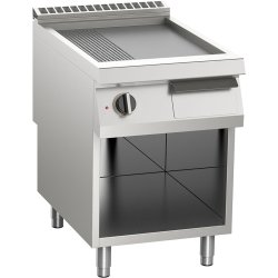 Elektro-Grillplatte 2/3 glatt + 1/3 gerillt 10,5 kW 1...
