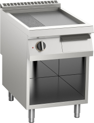 Elektro-Grillplatte 2/3 glatt + 1/3 gerillt 10,5 kW 1...