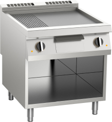 Elektro-Grillplatte 2/3 glatt + 1/3 gerillt 15 KW 2...