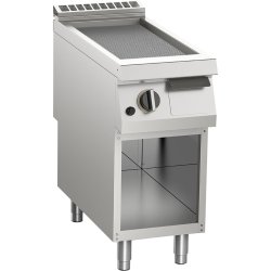 Gas-Grillplatte gerillt 10,5 kW mit 1 Heizzone offener...