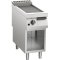 Gas-Grillplatte gerillt 10,5 kW mit 1 Heizzone offener Unterbau