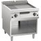 Gas-Grillplatte 2/3 glatt + 1/3 gerillt 21 kW offener Unterbau