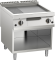Gas-Grillplatte 2/3 glatt + 1/3 gerillt 21 kW offener Unterbau