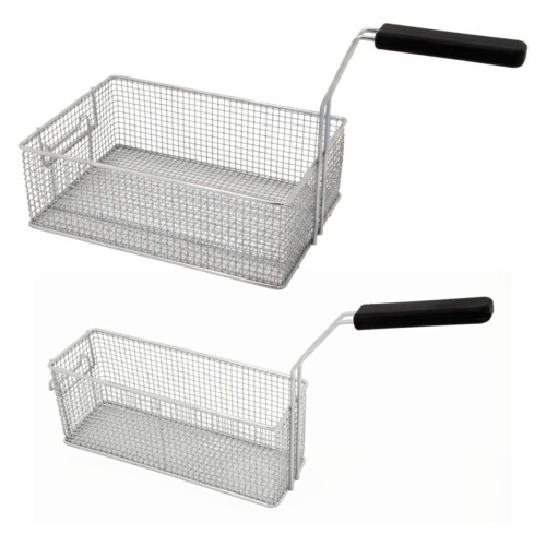 Frittierkorb 1/2 für Fritteuse 16 Liter aus Drahtgeflecht mit Deckel