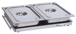 Elektro-Warmhalteplatte für GN 2/1