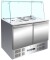 Saladette mit 2 Türen gerader Glasaufbau 908