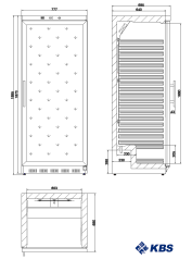 Getränkekühlschrank mit Glastür 602 GU