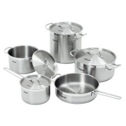 9-teiliges Edelstahl Kochtopf-Set