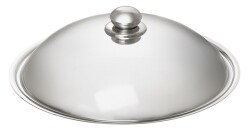 Edelstahl Wokpfanne 6 Liter inkl. Deckel