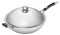 Edelstahl Wokpfanne 6 Liter inkl. Deckel