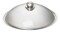 Edelstahl Wokpfanne 6 Liter inkl. Deckel