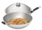 Edelstahl Wokpfanne 6 Liter inkl. Deckel