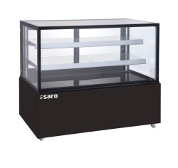 Kuchenvitrine schwarz 510L Modell VANESSA
