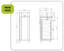 Kühlschrank weiß COMPACT R600 G W
