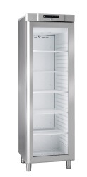 Edelstahl Kühlschrank mit Glastür COMPACT GR400...