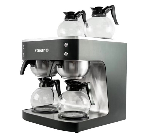 Doppel-Kaffeemaschine schwarz S48T