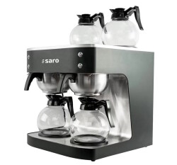 Doppel-Kaffeemaschine schwarz S48T