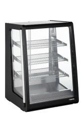 Warmhaltevitrine schwarz Modell ALVA