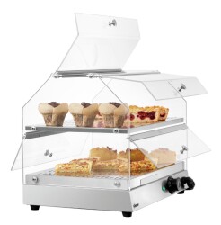 Warmhaltevitrine mit 2 Ebenen BW20