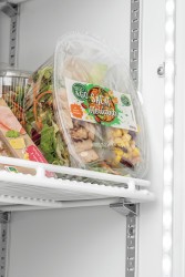 Glastürkühlschrank mit Werbedisplay GTK1-123