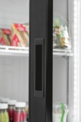 Glastürkühlschrank mit Werbedisplay GTK1-123