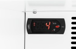 Glastürkühlschrank mit Werbedisplay GTK1-123
