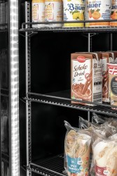 Kühl-/Gefrierkombination schwarz 2-türig auf Rollen KTK2-222