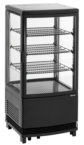 Mini-Kühlvitrine 75L2T schwarz