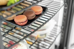 Mini-Kühlvitrine 75L2T schwarz
