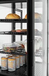 Mini-Kühlvitrine 75L2T schwarz