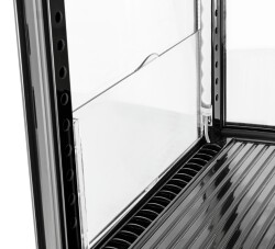 Mini-Kühlvitrine 75L2T schwarz
