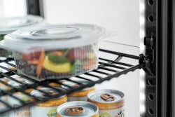 Mini-Kühlvitrine 75L2T schwarz
