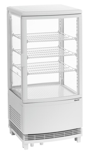 Mini-Kühlvitrine 75L2T weiß